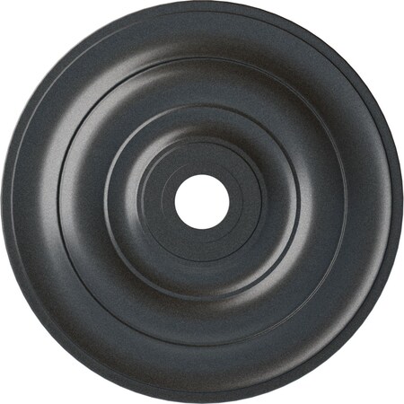 Ekena Millwork Jefferson Ceiling Medallion (Fits Canopies up to 5"), 26 1/2"OD x 3 5/8"ID x 1 1/2"P, Pewter CM26JEPES